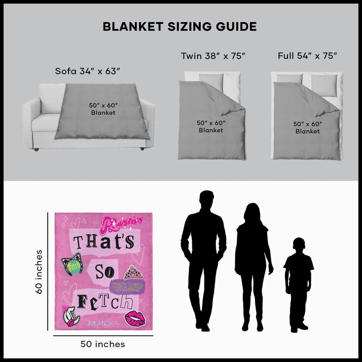 Mean Girls&trade; x Claire&#39;s So Fetch Silk Touch Throw Blanket,