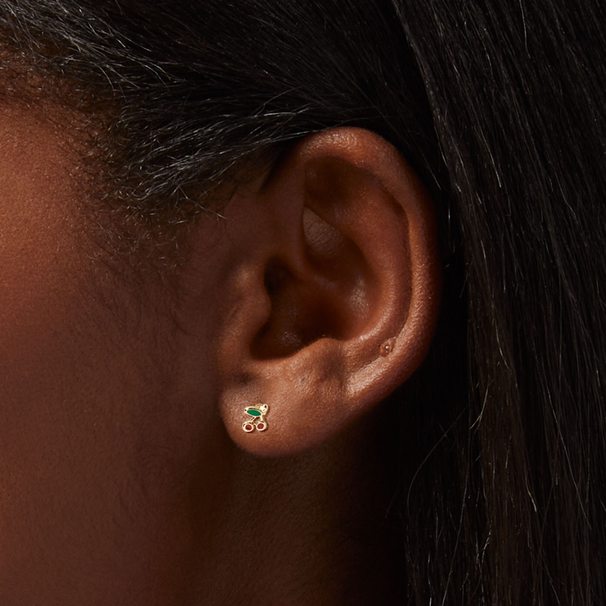 Cherry Stud Earrings Claire s US