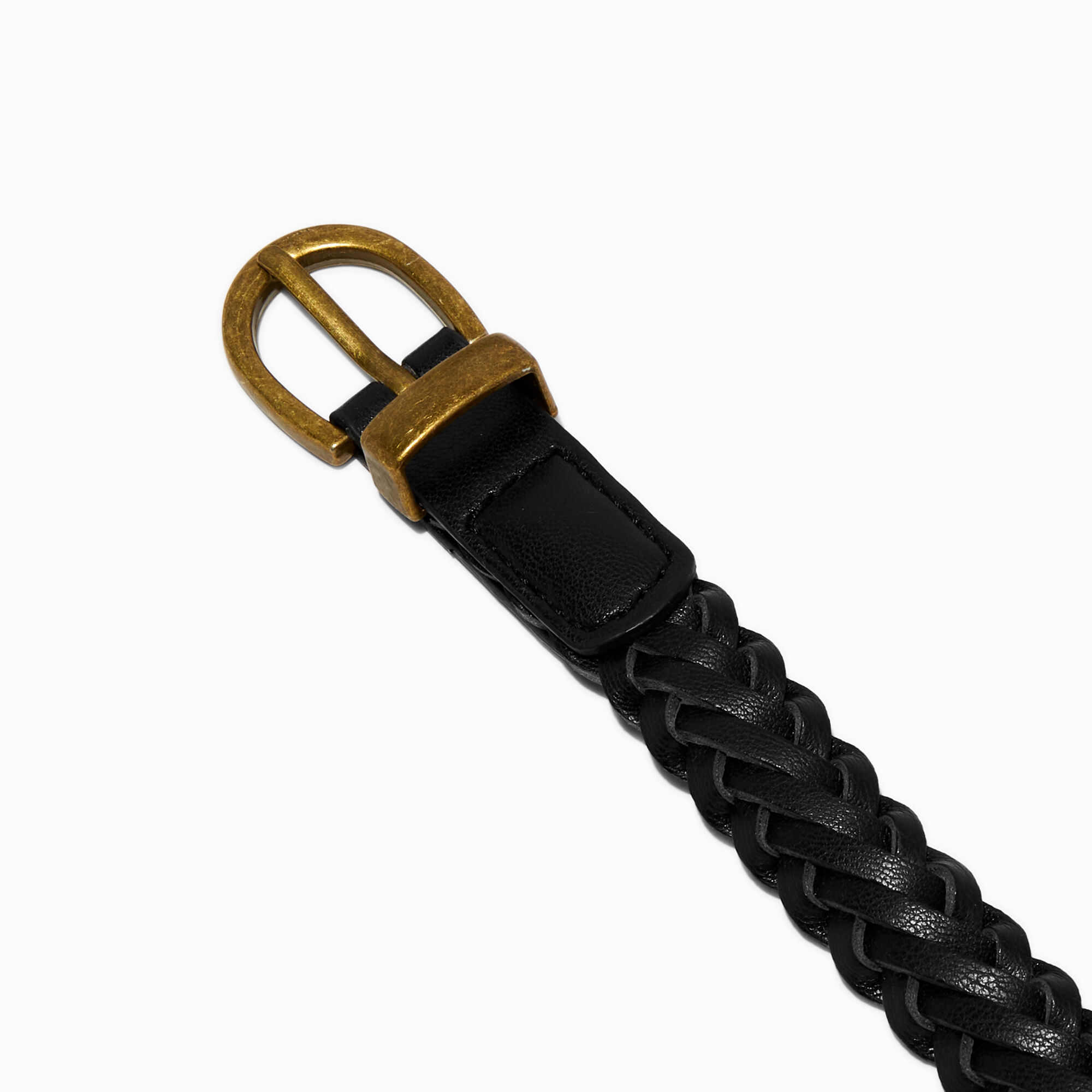 Black Braided Belt,