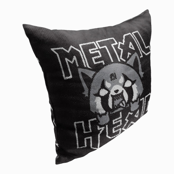 Sanrio&reg; Aggretsuko&reg; Metal Head Double Sided Jacquard Pillow &#40;ds&#41;,