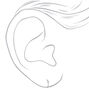 Sterling Silver Cubic Zirconia Stud &amp; Hoop Earrings - 3 Pack,