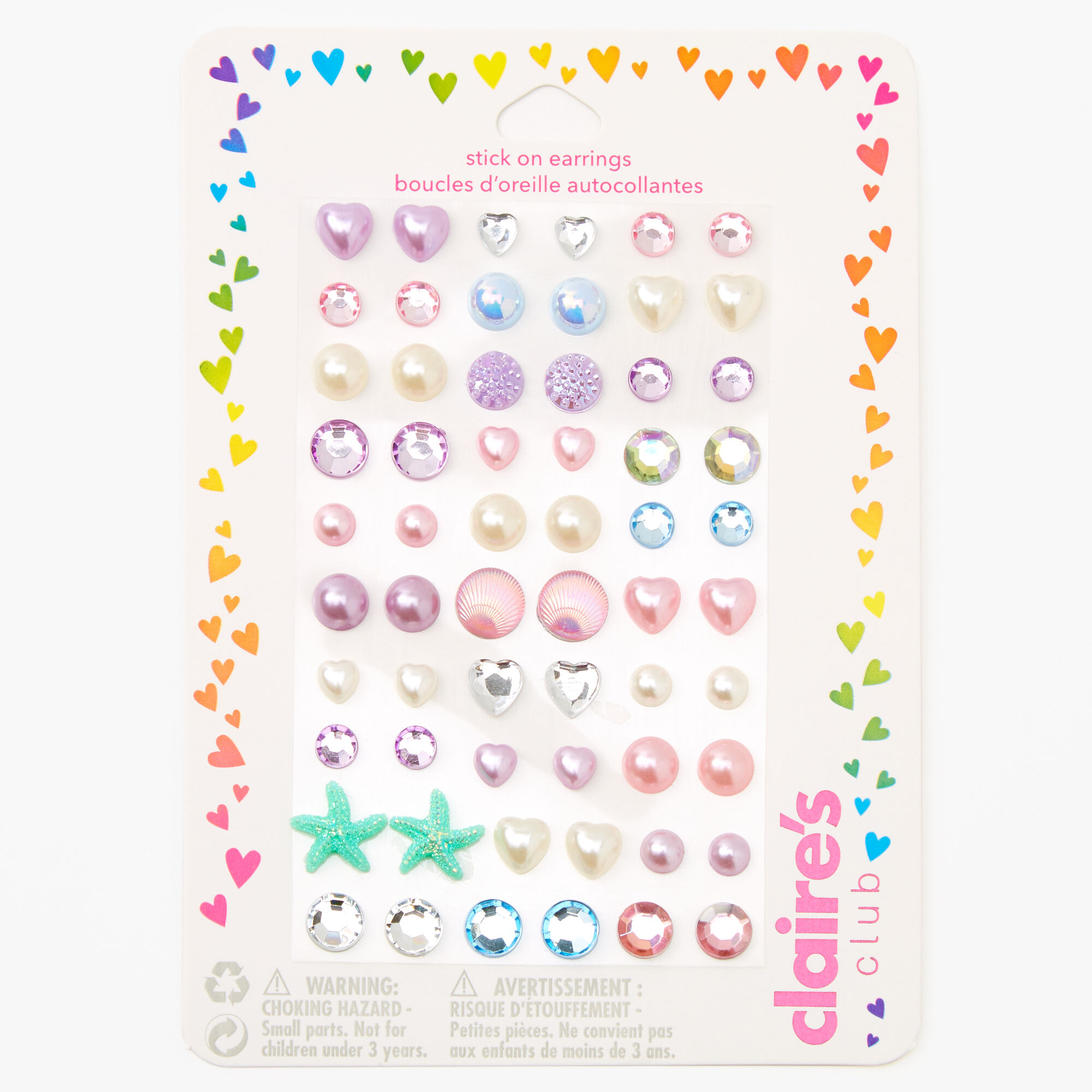 Claire's earring shop packs