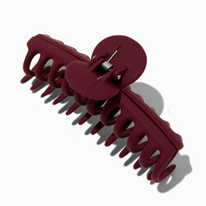 Matte Maroon Large Hair Claw,