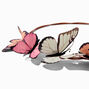 Pink Butterfly Crown Headwrap,