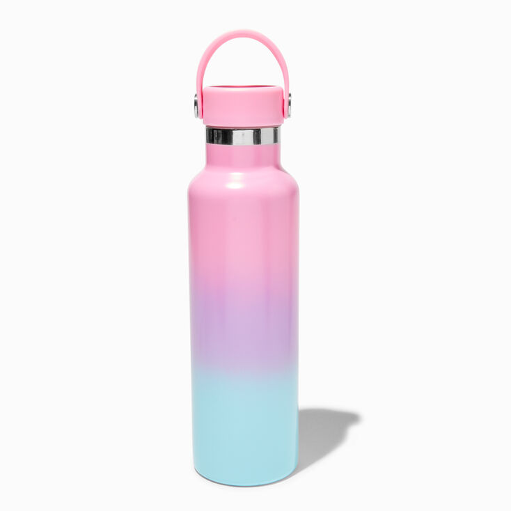 Initial Stainless Steel Water Bottle with Stickers,
