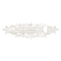 Silver-tone Pearl &amp; Rhinestone Hair Barrette,