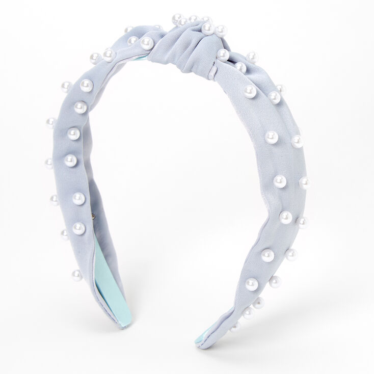 Pearl Knotted Headband - Periwinkle | Claire's