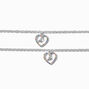 Best Friends Mama &amp; Mini Colored Heart Charm Bracelets - 2 Pack,