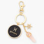 Gold Mystical Gem Zodiac Keychain - Pisces,