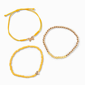 November Birthstone Beaded Stretch Bracelets - 3 Pack,