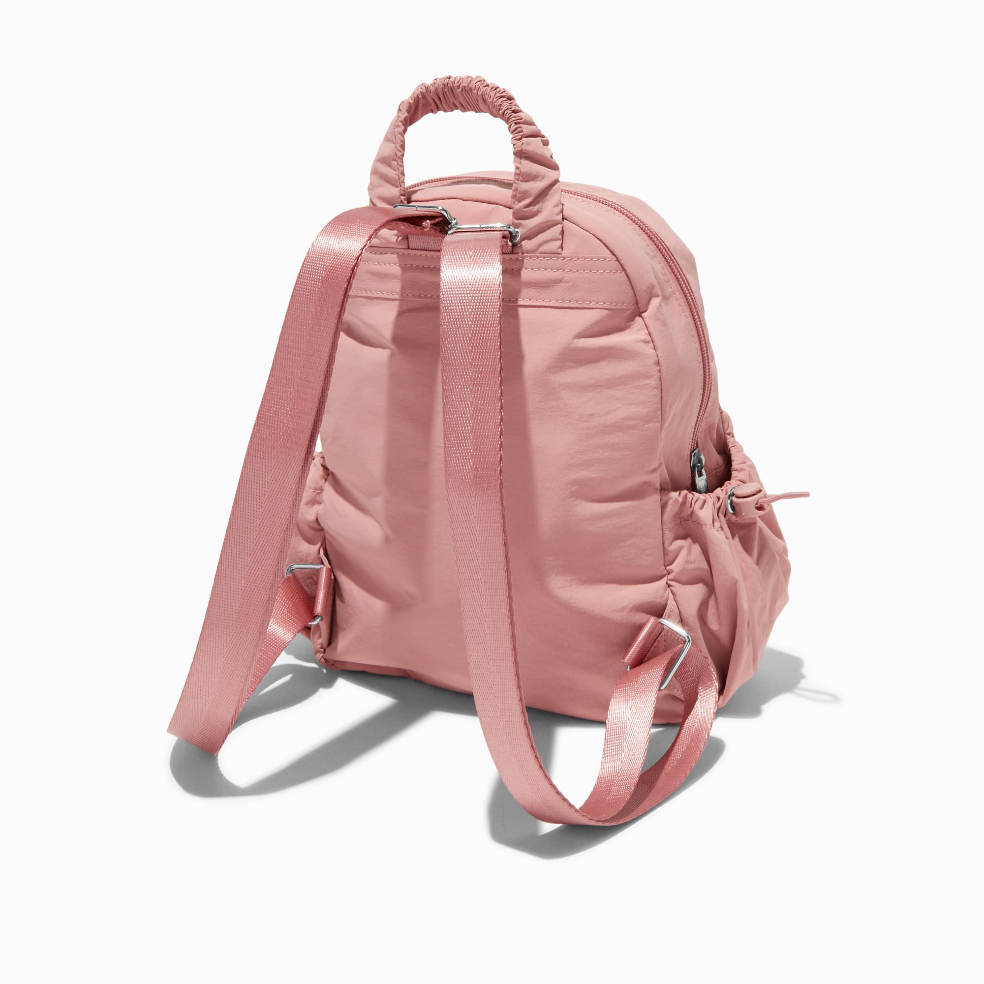 Pink Nylon Backpack,