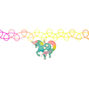 Rainbow Glow In The Dark Unicorn Tattoo Choker Necklace,