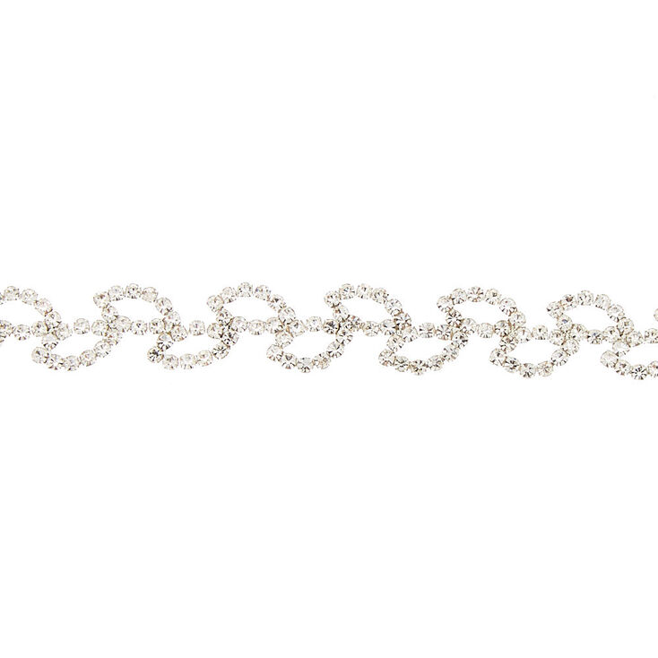 Silver Leaf Choker Necklace,