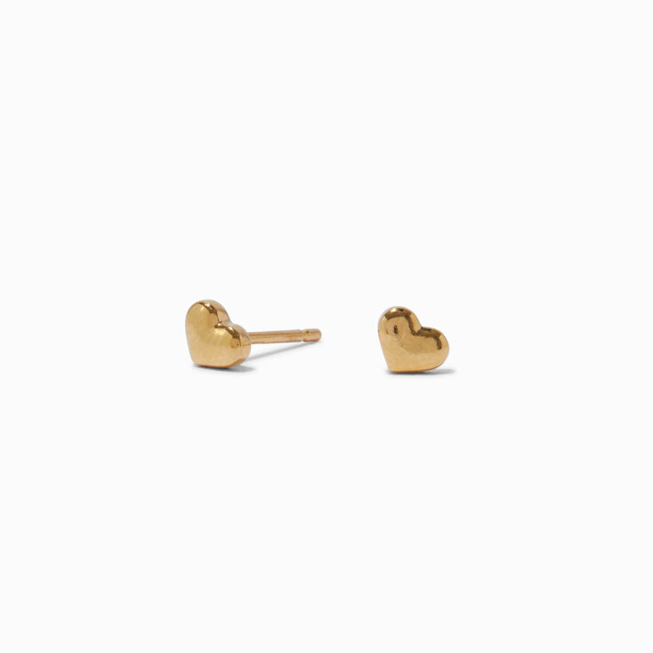 C LUXE by Claire&#39;s 18kt Gold Plated Cubic Zirconia Cross Stud Earrings,
