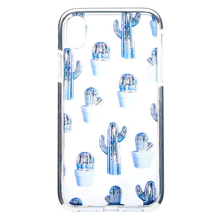 Clear Cactus Phone Case - Fits iPhone XR,