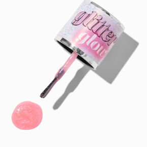 Glitter Glow Vegan Glow in The Dark Nail Polish - Pink,