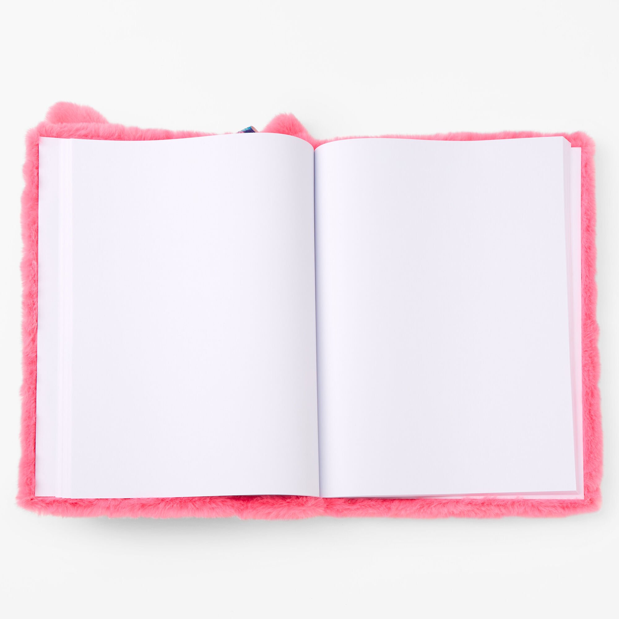 Hot Pink Kitty Plush Sketchbook,