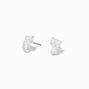 Clous d&#39;oreilles chat blanc,