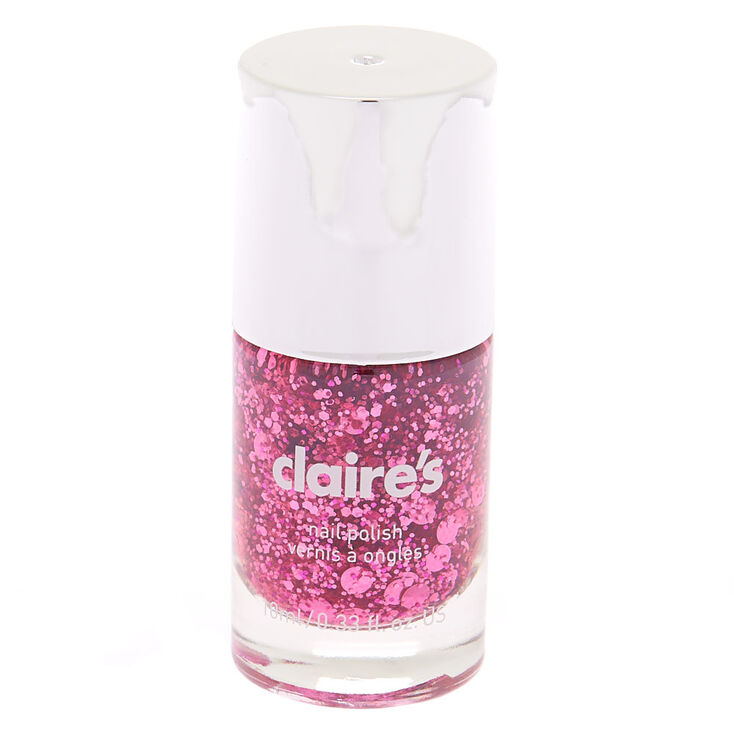Glitter Nail Polish - Pink Confetti,