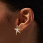 Clous d&#39;oreilles &eacute;toile de mer blancs,