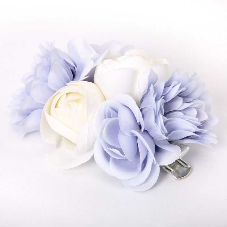 Bouquet Of Flowers Hair Clip - Blue,