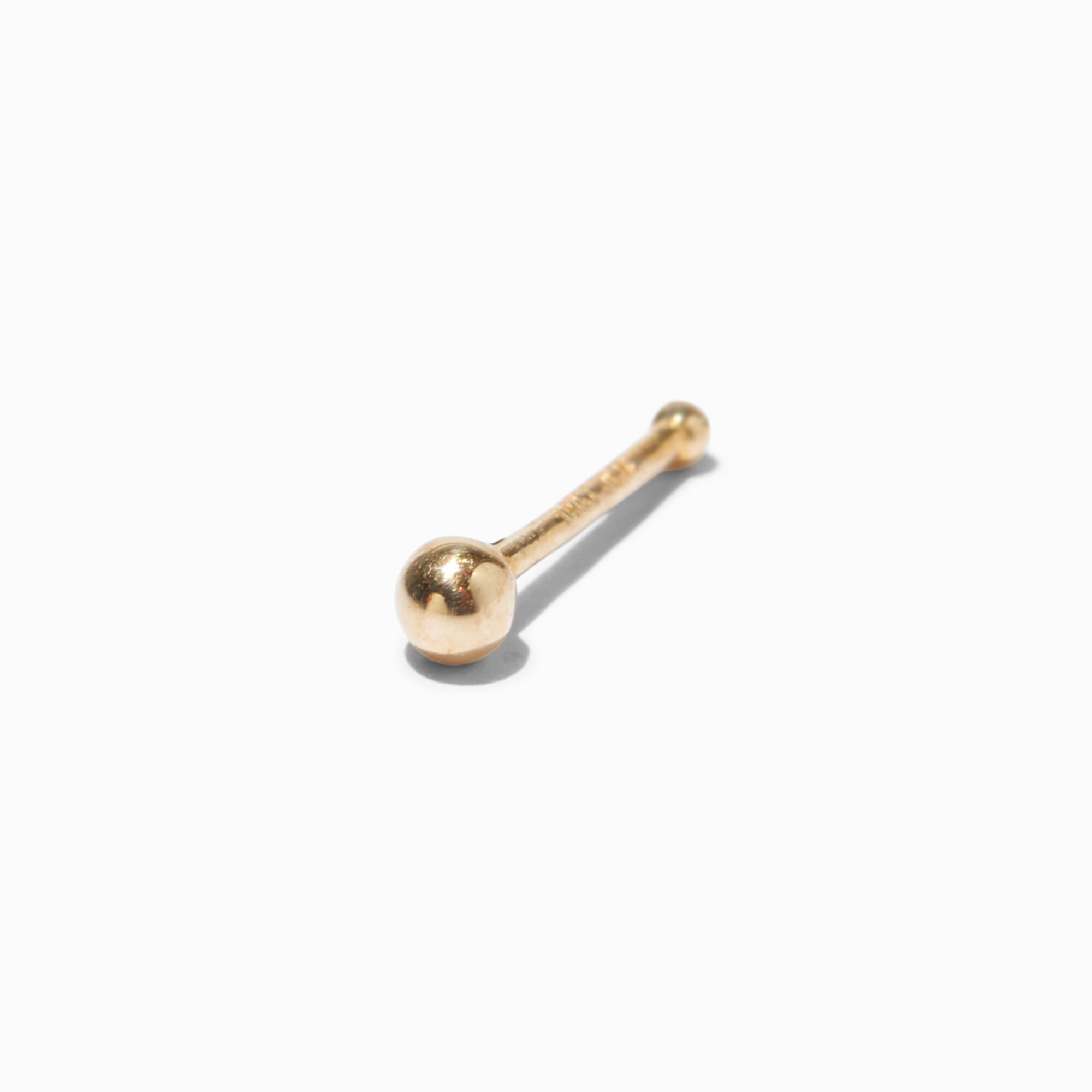 Gold ball sales nose stud