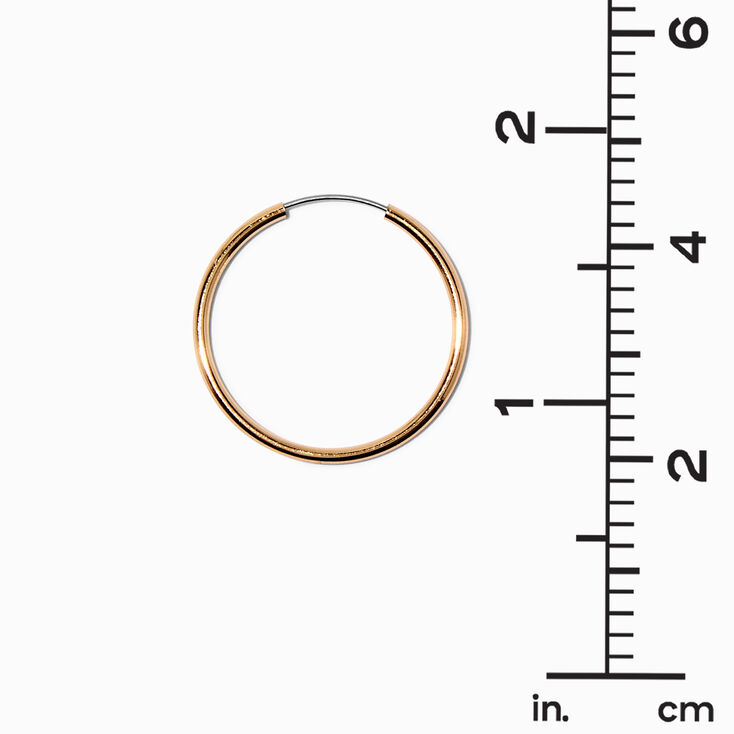 Gold-tone Graduated Earring Stackables Set - 6 Pack,