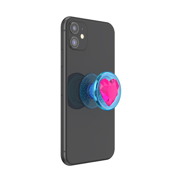 PopSockets&reg; PopGrip - Pink Gem Heart,