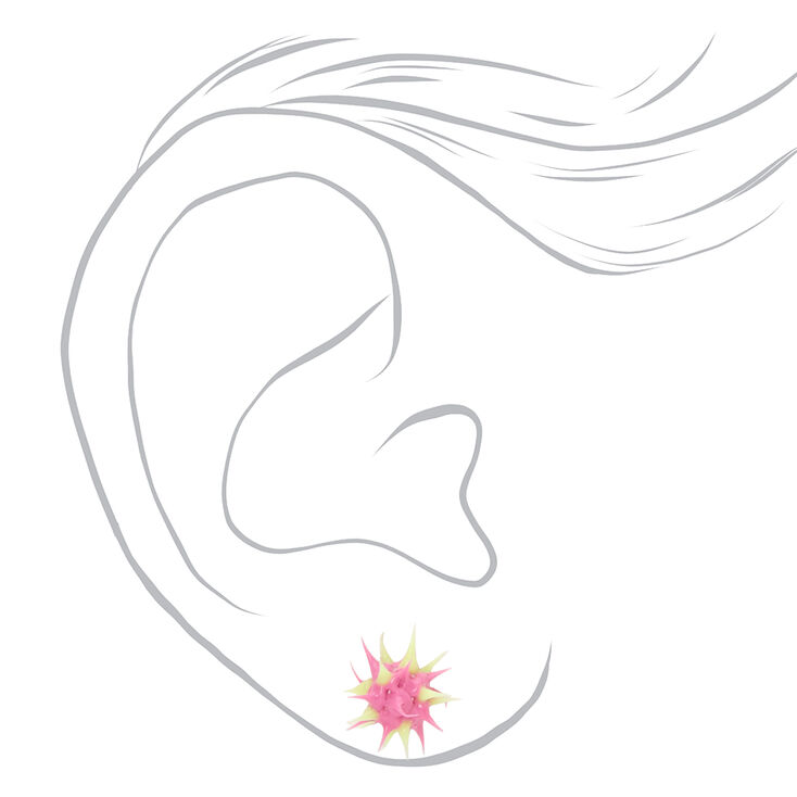 Pastel Rave Burst &amp; Stud Earrings - 9 Pack,