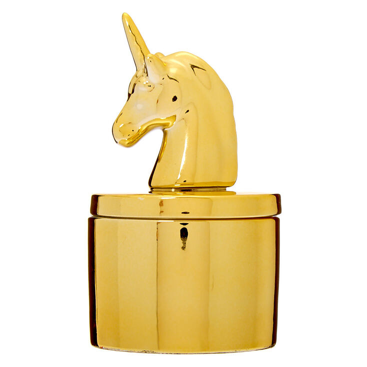 Unicorn Trinket Box - Gold,