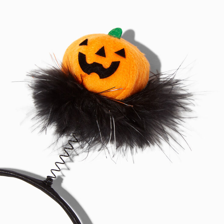 Jack-o-Lantern Deely Bopper Headband,