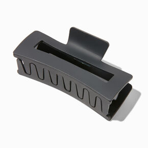 Matte Black Rectangular Hair Claw,