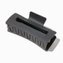 Matte Black Rectangular Hair Claw,