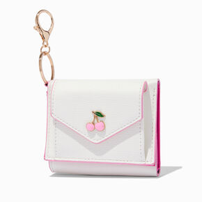 Cherry White Trifold Wallet,
