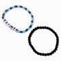 Best Friends Beaded &quot;Boy Mom&quot; Stretch Bracelets - 2 Pack,