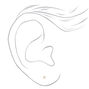 14kt Yellow Gold 0.1 ct tw Diamond Studs Ear Piercing Kit with Ear Care Solution,