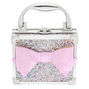 Claire&#39;s Club Glitter Bow Travel Case Lip Gloss Set - Pink,