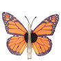 Orange Glitter Ombre Butterfly Hair Clip,