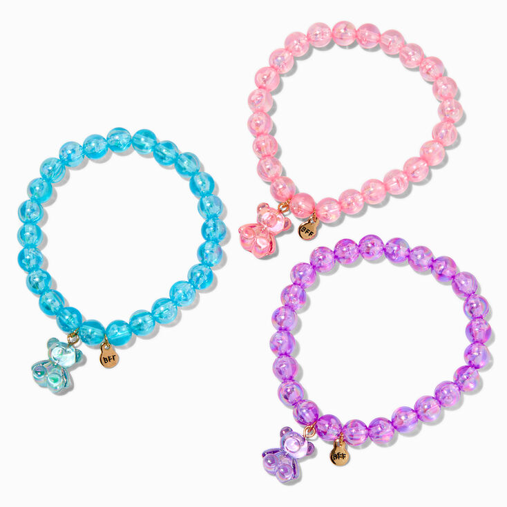 Initial Charm Glitter Pen - Pink, K,