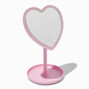 Pink Heart Light-Up Stand Mirror,