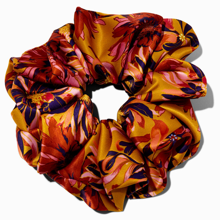 Giant Fall Floral Hair Scrunchie,