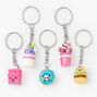 Glitter Food Critters Best Friends Keychains - 5 Pack,
