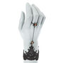 Lace Spider Ring Bracelet - Black,