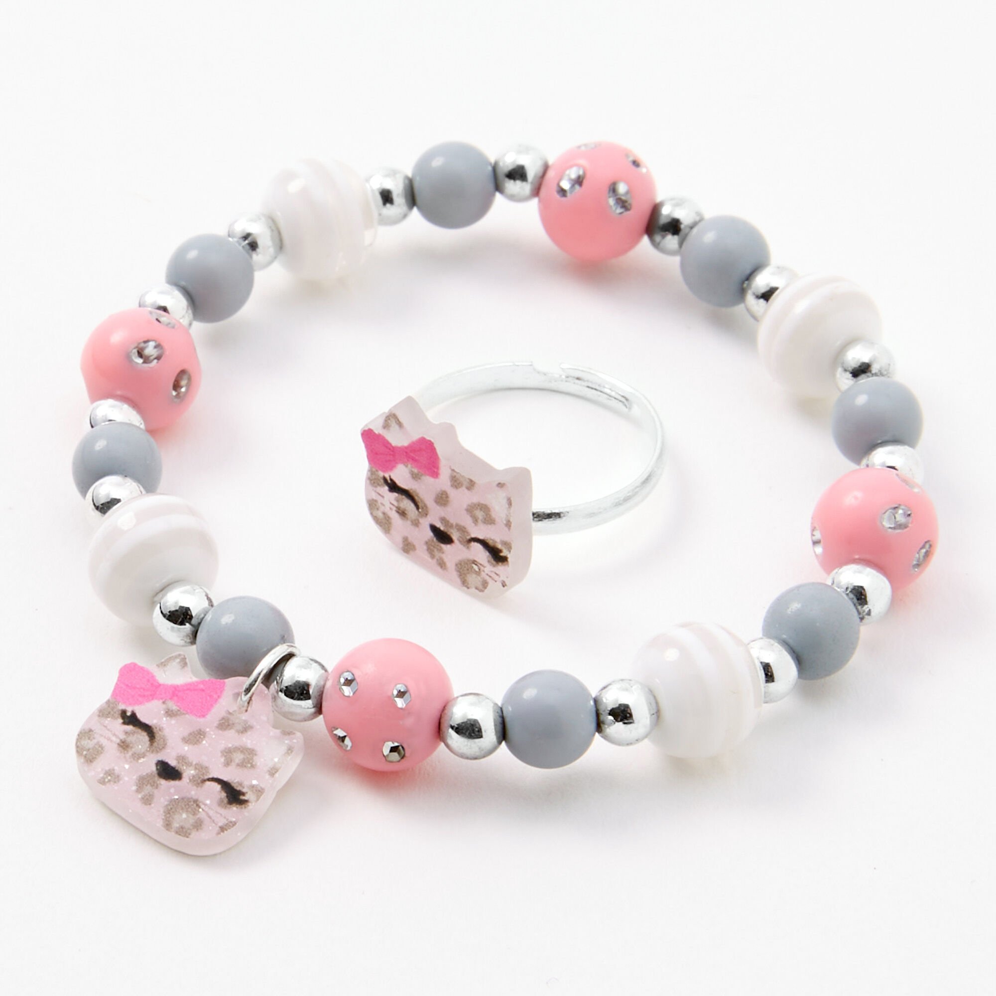 Claire's Club Cat Jewelry Set - 3 Pack,