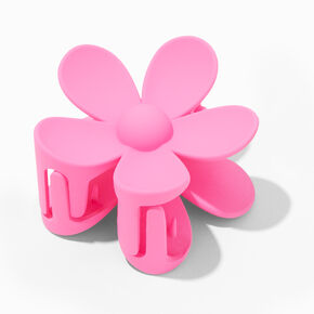 Fuchsia Matte Flower Hair Claw,
