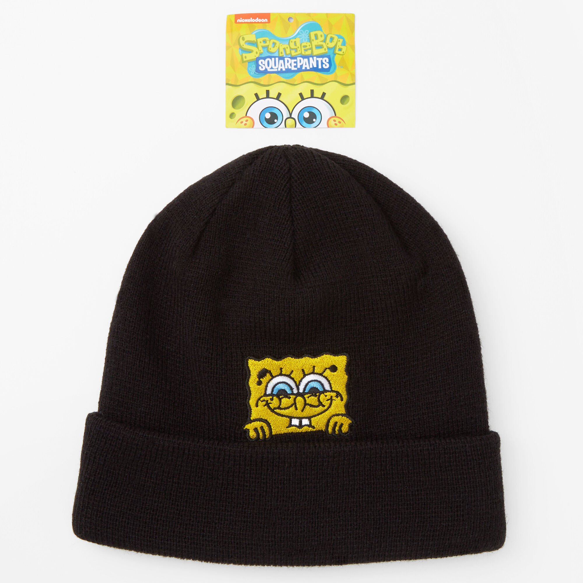 Nickelodeon SpongeBob SquarePants Beanie Black Claire s US