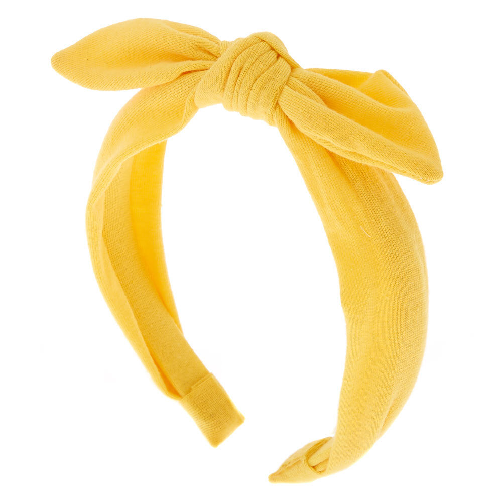 Yellow online headband bow