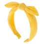 Jersey Solid Knotted Bow Headband - Mustard,