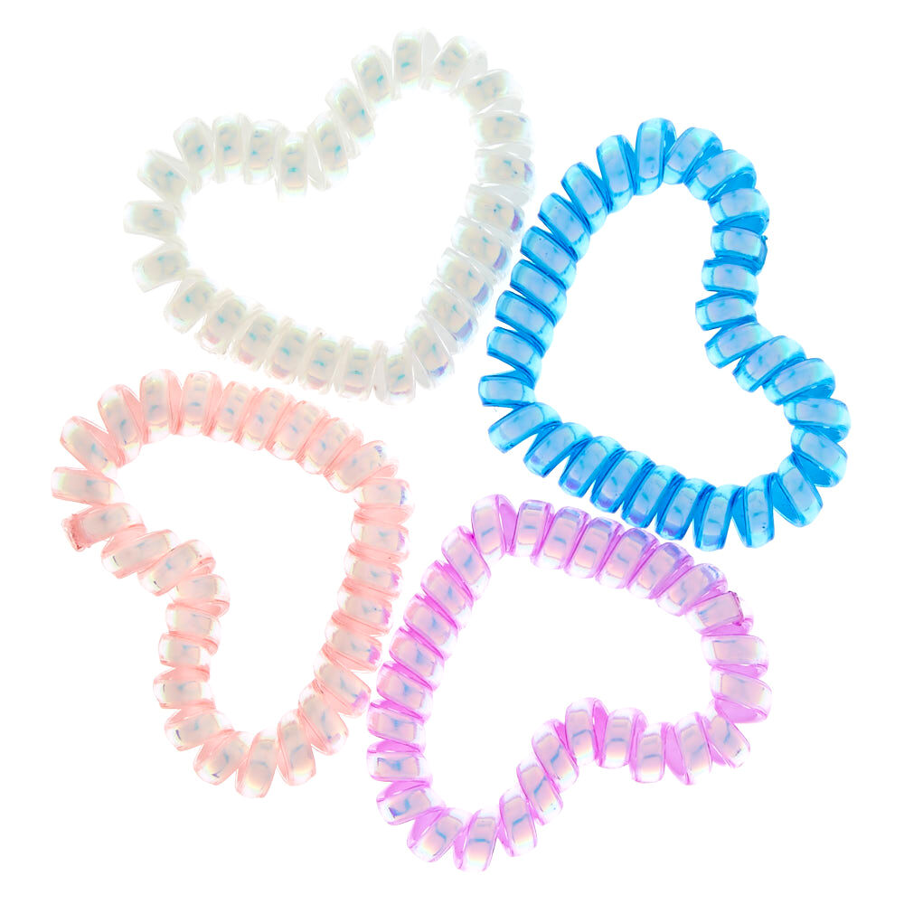 Élastiques spirales en coeur du Club Claire's,