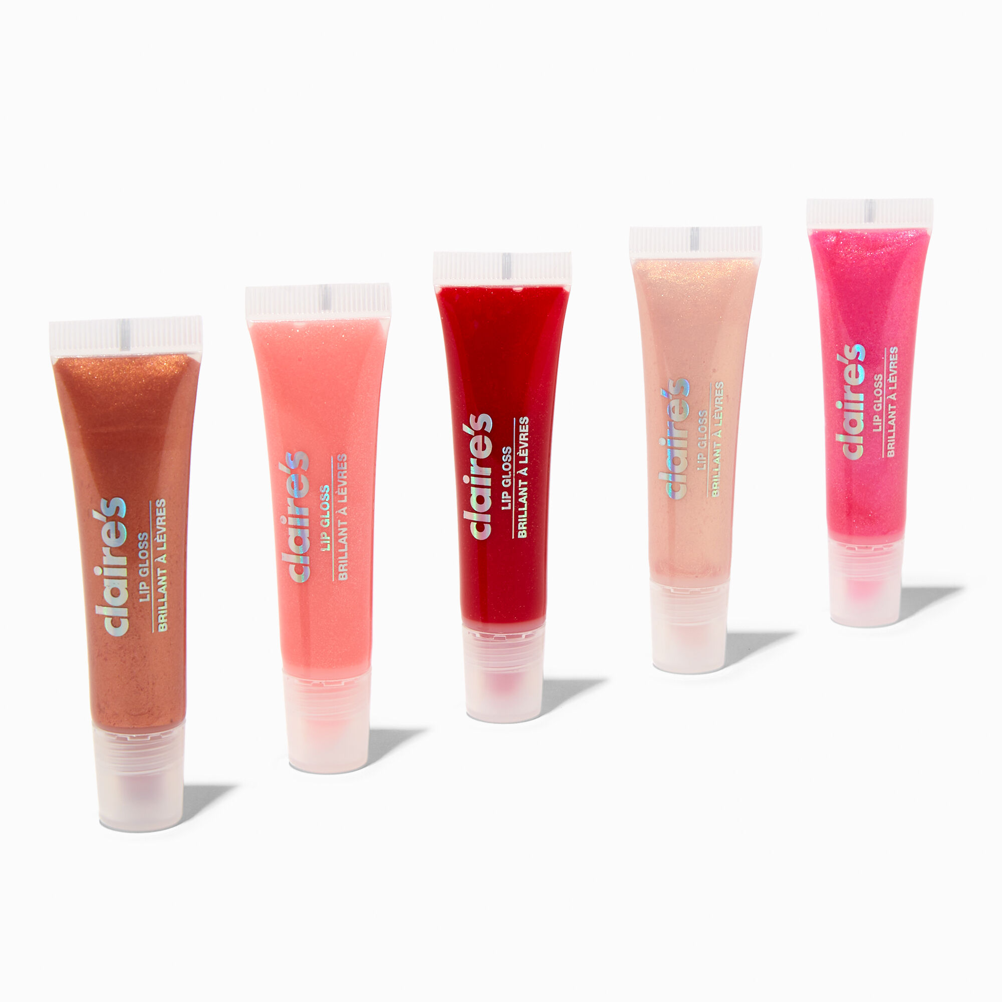 Glossy Lip Gloss Tube Set - 5 Pack,